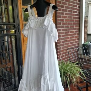 ALEXANDER MCQUEEN DRESS 42 WHITE